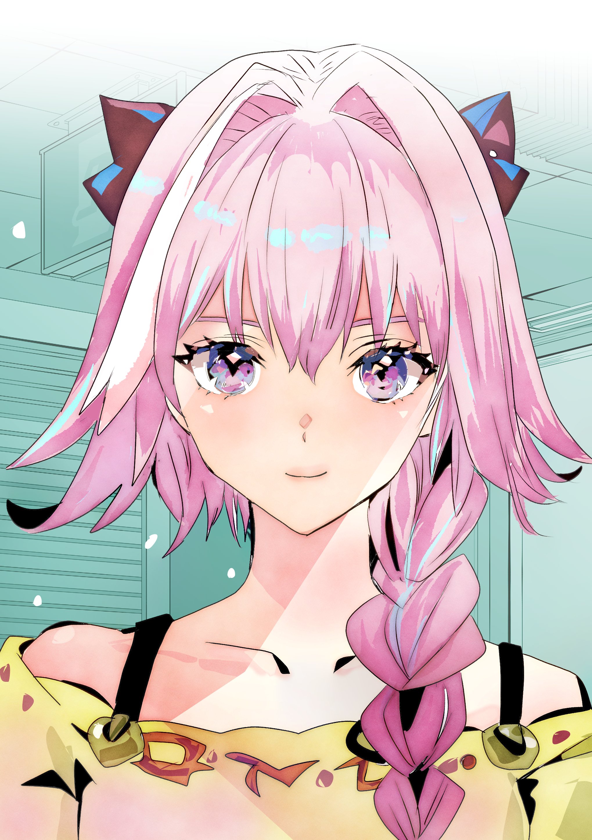 Astolfo soft portrait with braid